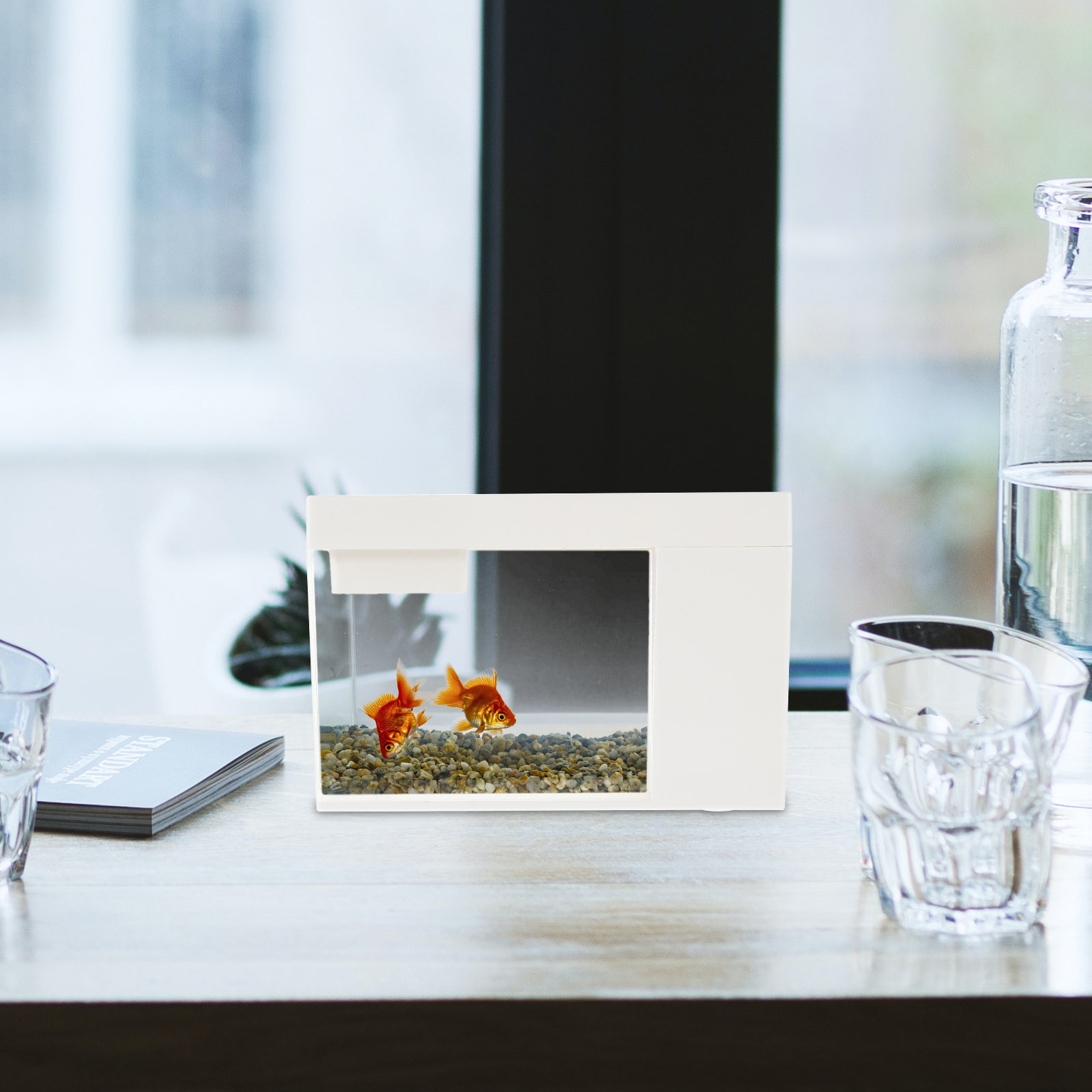 Fish Toy In Aquarium - Premium Acrylic Small Fish Tank Desktop