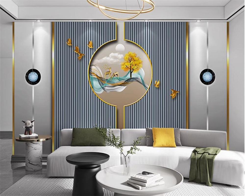 Background Film 3D - beibehang Customized TV background, modern and