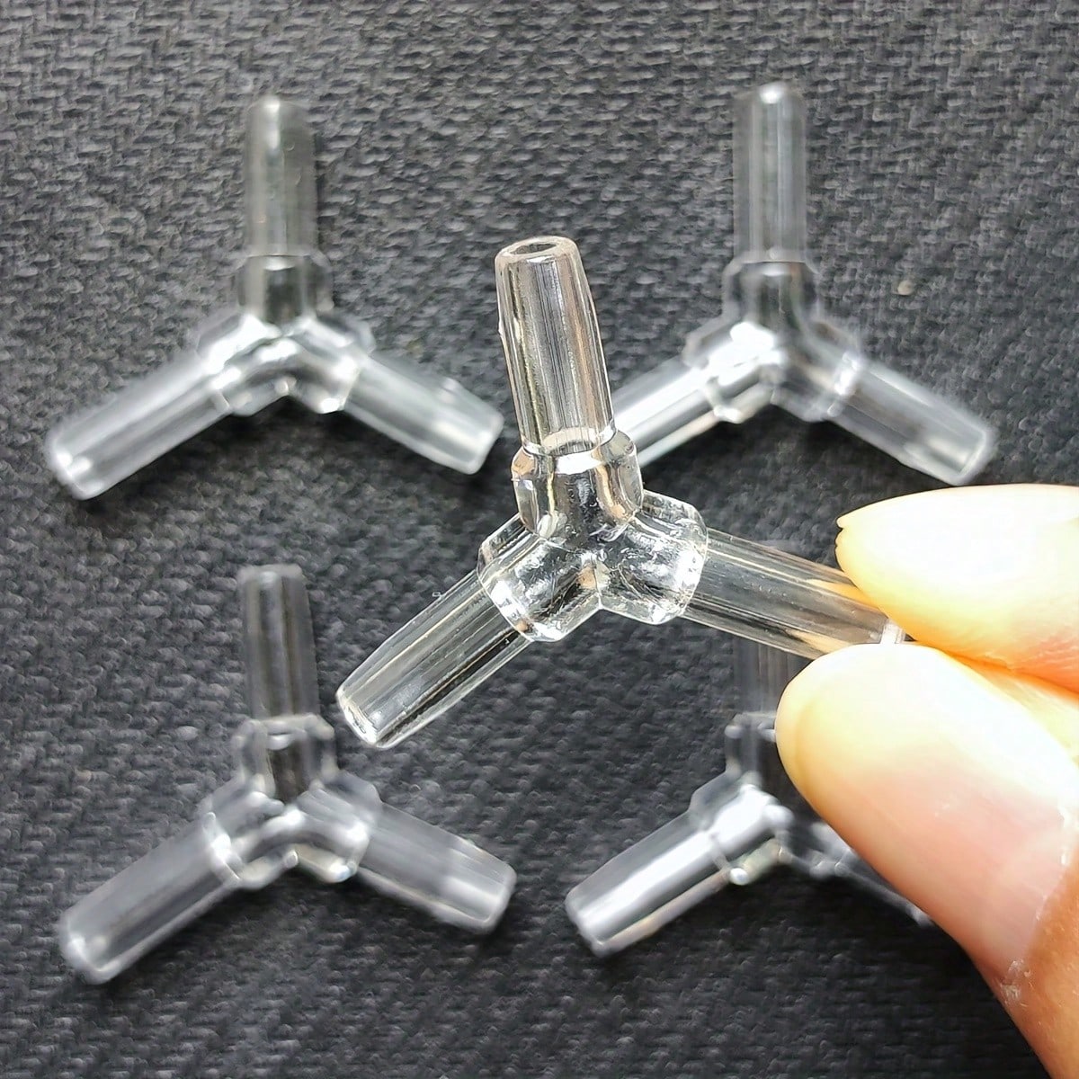 10 Pcs 4mm  Clear Plastic Aqua - Fish Toy In Aquarium ulasan dan harga