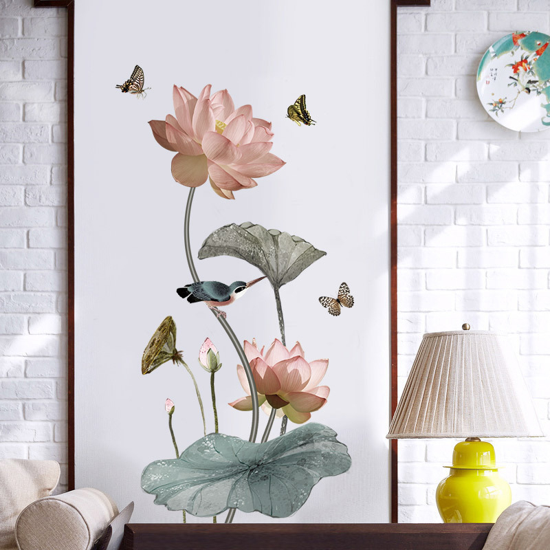 Chinese Style Lotus Flower 3D  - Background Film 3D ulasan dan harga
