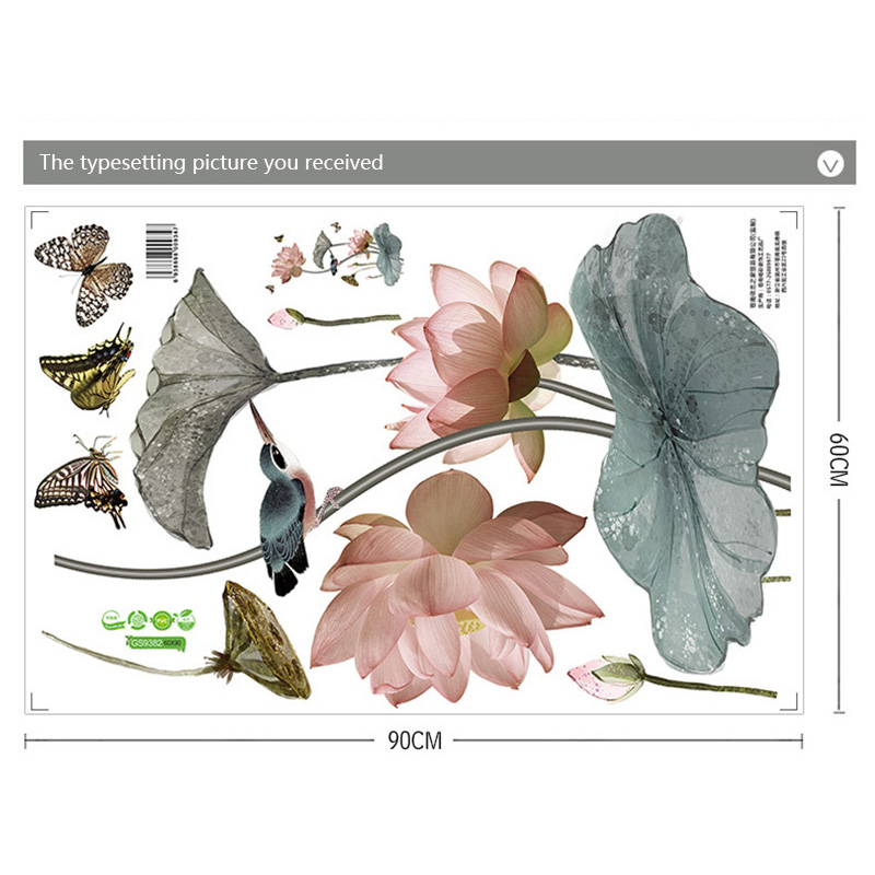 Chinese Style Lotus Flower 3D  - Background Film 3D ulasan dan harga