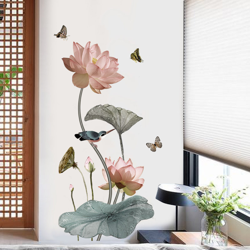 Chinese Style Lotus Flower 3D  - Background Film 3D ulasan dan harga