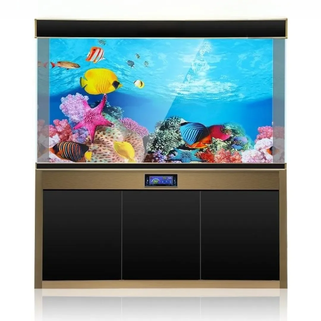 Background Aquarium 3D Sticker - Background Film 3D ulasan dan harga