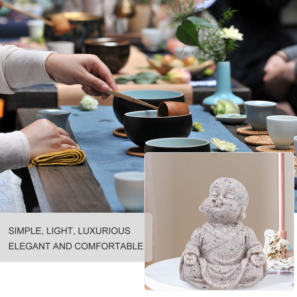 1Pcs Resin Maitreya Buddha Sta - Fish Aquarium Home ulasan dan harga