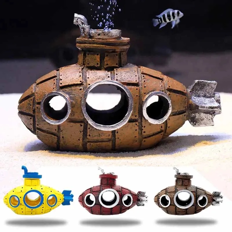 Resin Submarine Ornaments Aqua - Aquarium Fish For Sale Online ulasan dan harga