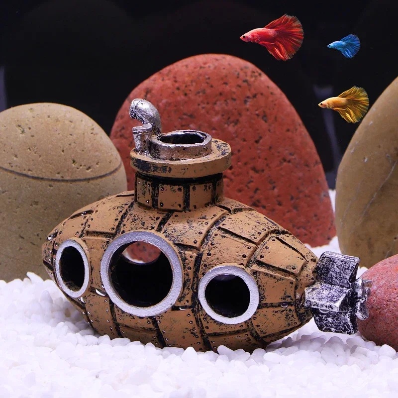 Resin Submarine Ornaments Aqua - Aquarium Fish For Sale Online ulasan dan harga