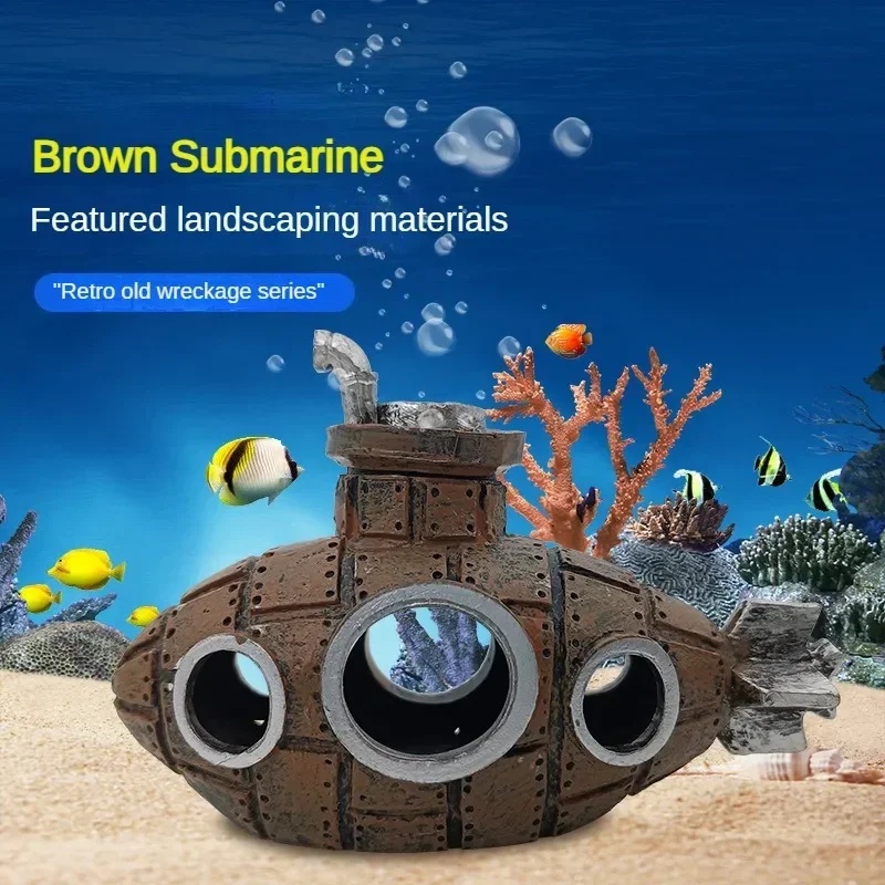 Resin Submarine Ornaments Aqua - Aquarium Fish For Sale Online ulasan dan harga
