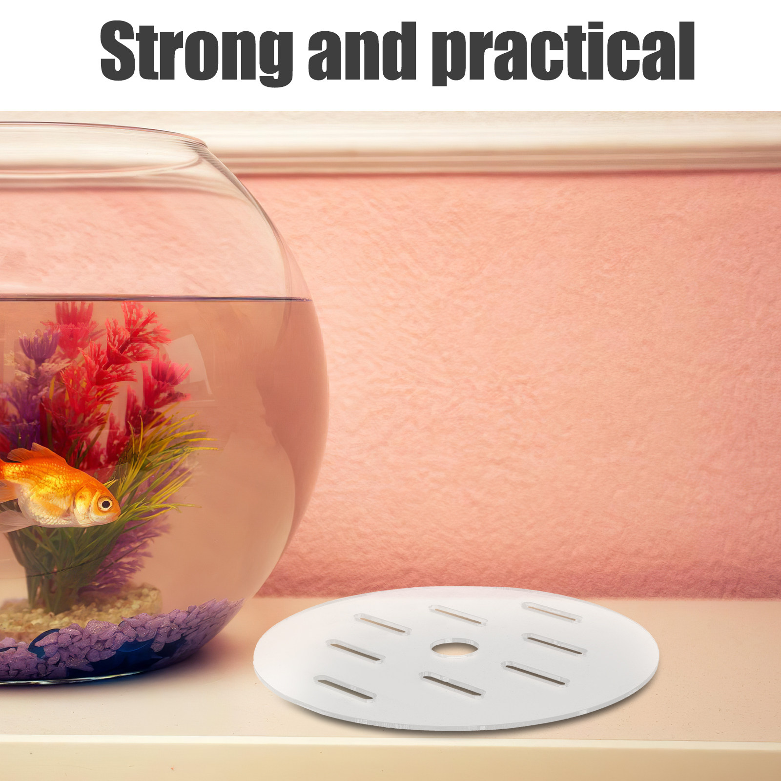 18Cm Round Acrylic Aquarium Co - Fish Toy In Aquarium ulasan dan harga